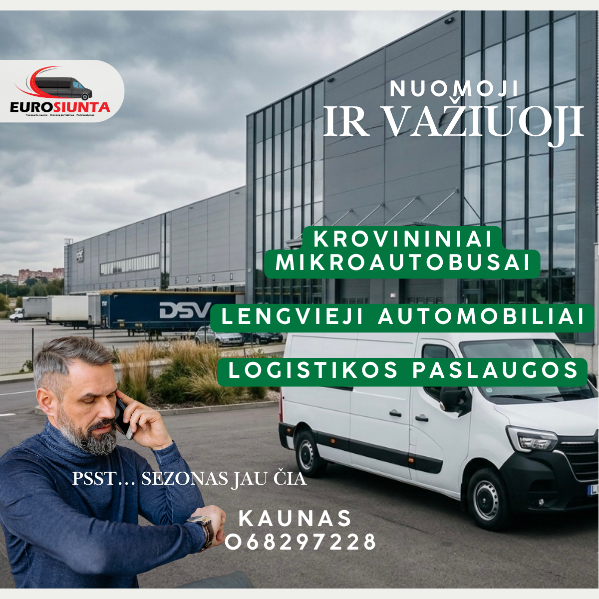 Nuoma, mikroautobusai, automobilių paslaugos